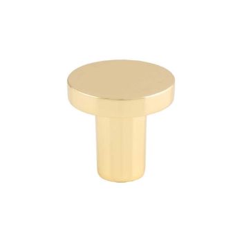 Picture of Circular Cupboard Knob In Polished Brass- FTD348BPB