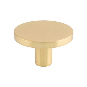 Picture of Circular Cupboard Knob In Satin Brass- FTD348BSB