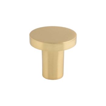 Picture of Circular Cupboard Knob In Satin Brass- FTD348BSB