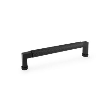 Picture of Camille Knurled Cupboard Pull Handle in Matt Black - AW819-160-BL