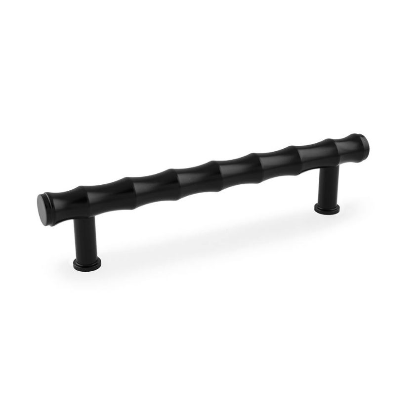 Picture of Bamboo T-bar Pull Handle in Matt Black - AW809B-128-BL