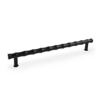Picture of Bamboo T-bar Pull Handle in Matt Black - AW809B-128-BL
