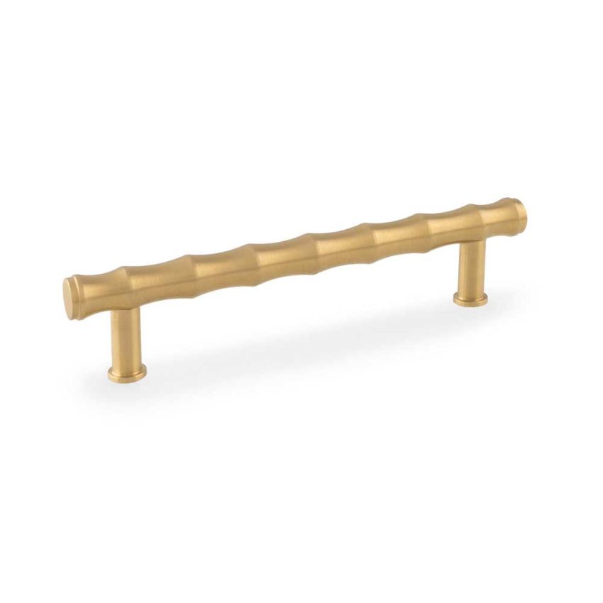 Picture of Bamboo T-bar Pull Handle in Satin Brass PVD - AW809B-128-SBPVD