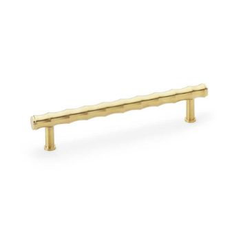 Picture of Bamboo T-bar Pull Handle in Satin Brass PVD - AW809B-128-SBPVD
