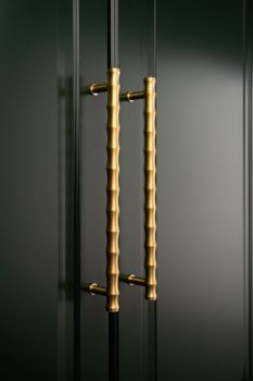 Picture of Bamboo T-bar Pull Handle in Satin Brass PVD - AW809B-128-SBPVD