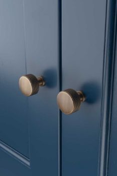 Picture of Lucia Reeded Cupboard Knob in Satin Brass PVD - AW807R-SBPVD