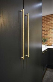 Picture of Brunel Knurled T-Bar Handle in Satin Brass Finish - AW810-SBPVD