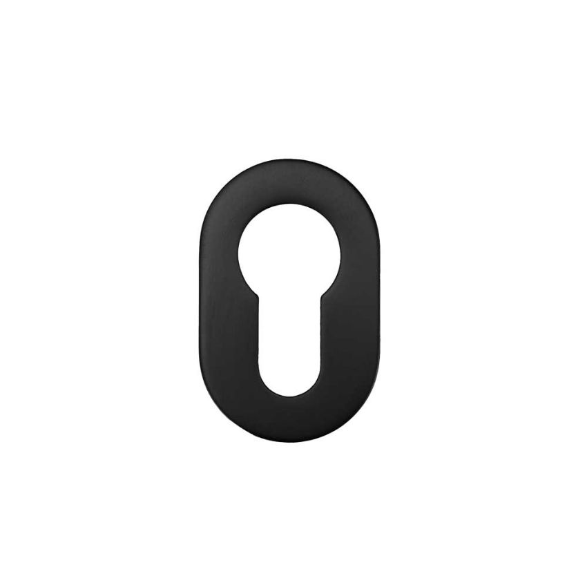 Picture of Rosso Tecnica Euro Profile Mini Escutcheon in PVD Black Finish - RT001-MINI-PVDBLK