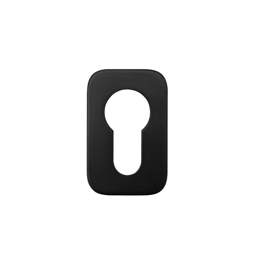 Picture of Rosso Tecnica Euro Profile Mini Squircle Escutcheon in PVD Black Finish - RT001-MINISQ-PVDBLK