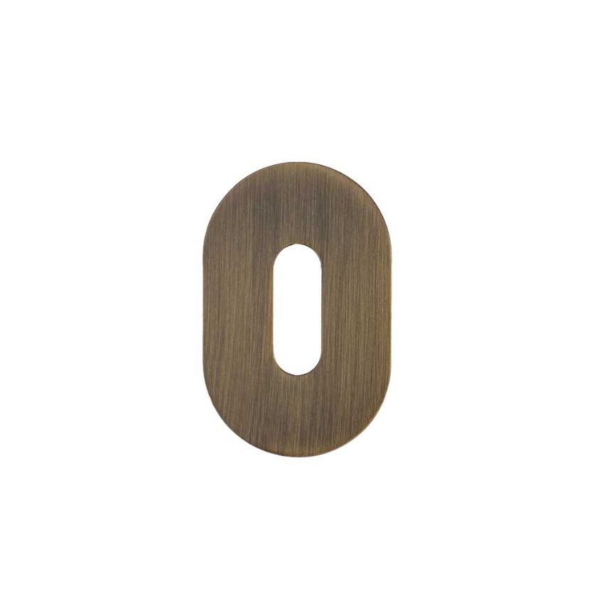 Picture of Rosso Tecnica Standard Profile Mini Escutcheon in Antique Brass Finish - RT002-MINI-AB