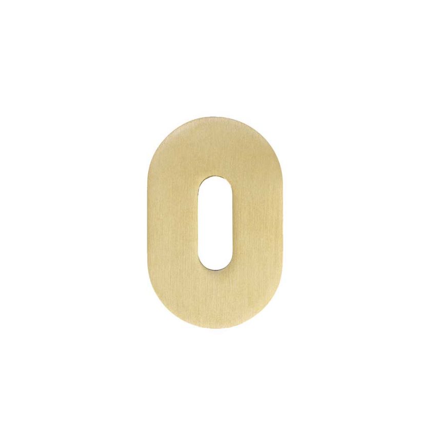 Picture of Rosso Tecnica Standard Profile Mini Escutcheon in PVD Satin Brass - RT002-MINI-PVDSB