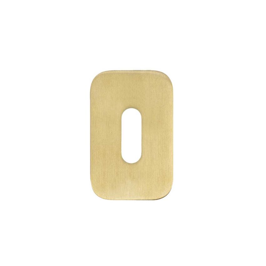 Picture of Rosso Tecnica Standard Profile Mini Squircle Escutcheon in PVD Satin Brass - RT002-MINISQ-PVDSB