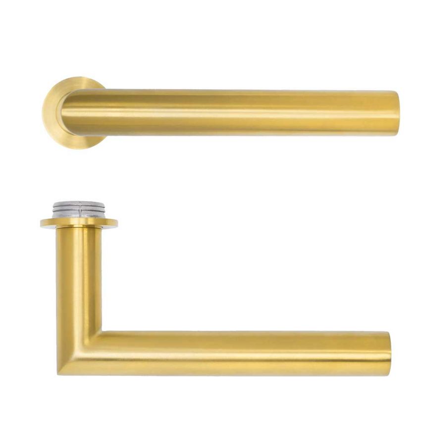 Picture of Rosso Tecnica Lugano Lever On Round Mini Rose- RT010-MINI-PVDSB