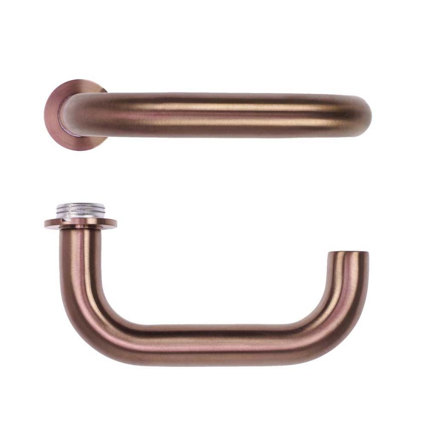 Picture of Rosso Tecnica Maggiore Lever On Round Mini Rose- RT030-MINI-PVDBZ