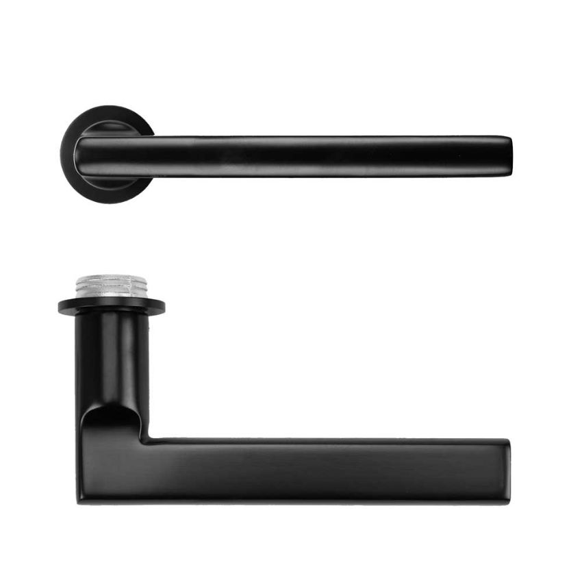 Picture of Rosso Tecnica Varese Lever On Round Mini Rose- RT040-MINI-PVDBLK