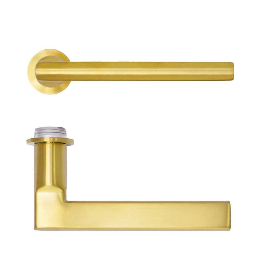 Picture of Rosso Tecnica Varese Lever On Round Mini Rose- RT040-MINI-PVDSB
