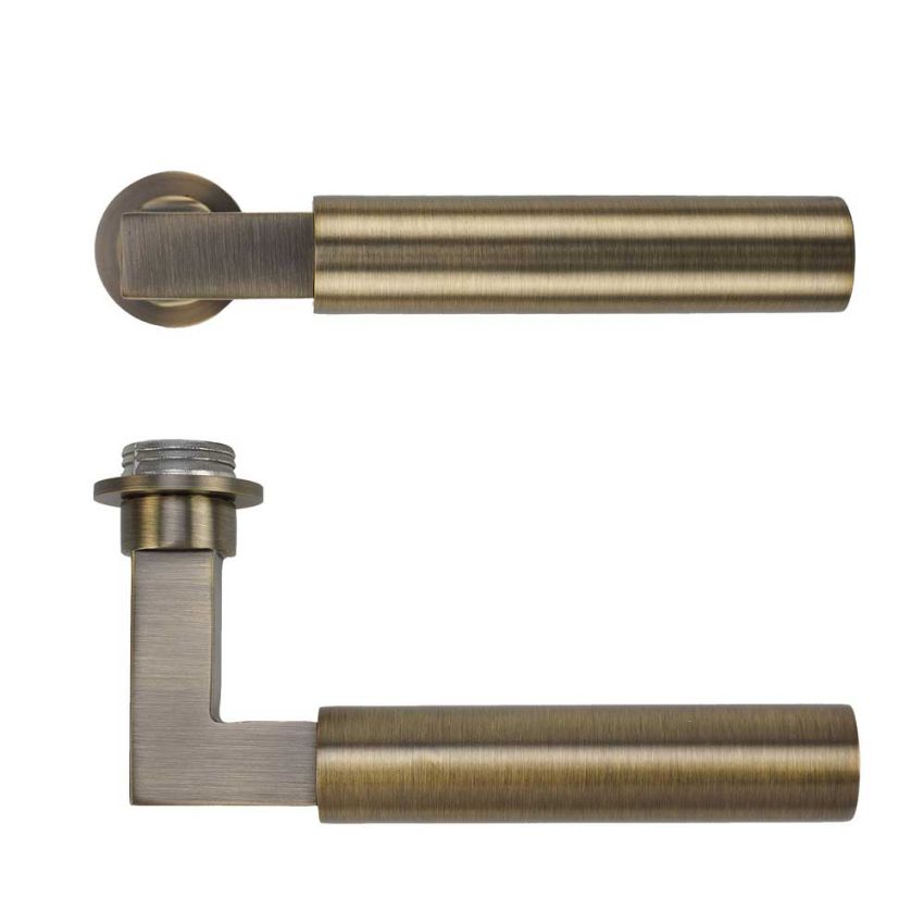Picture of Rosso Tecnica Garda Lever On Round Mini Rose- RT050-MINI-AB