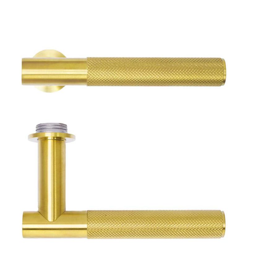 Picture of Rosso Tecnica Orta Lever On Round Mini Rose- RT060-MINI-PVDSB