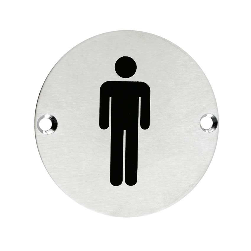 Stainless Steel Male Sex Sign - ZSS01SS