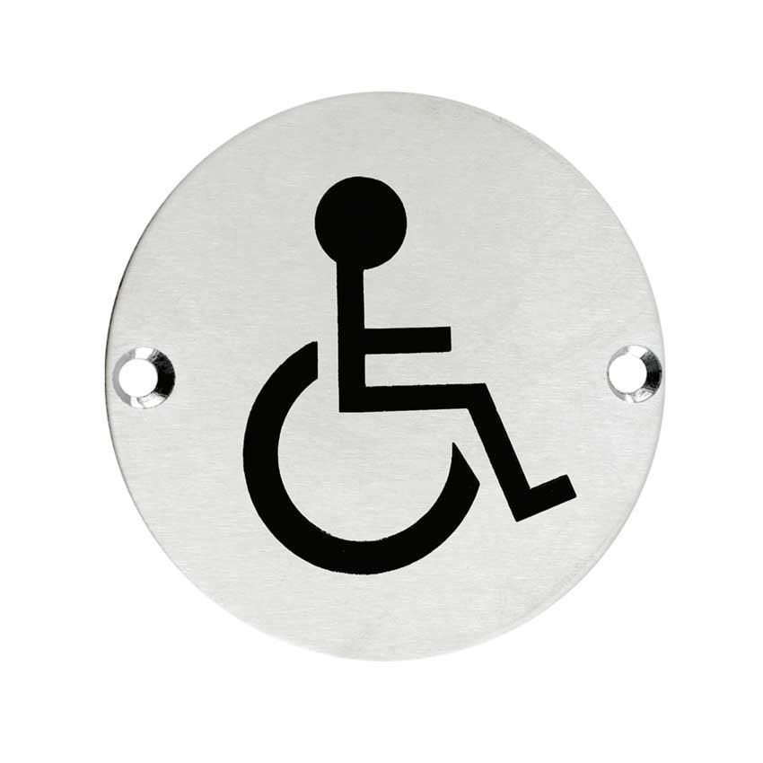 Stainless Steel Disabled Facilities Sign - ZSS07SS