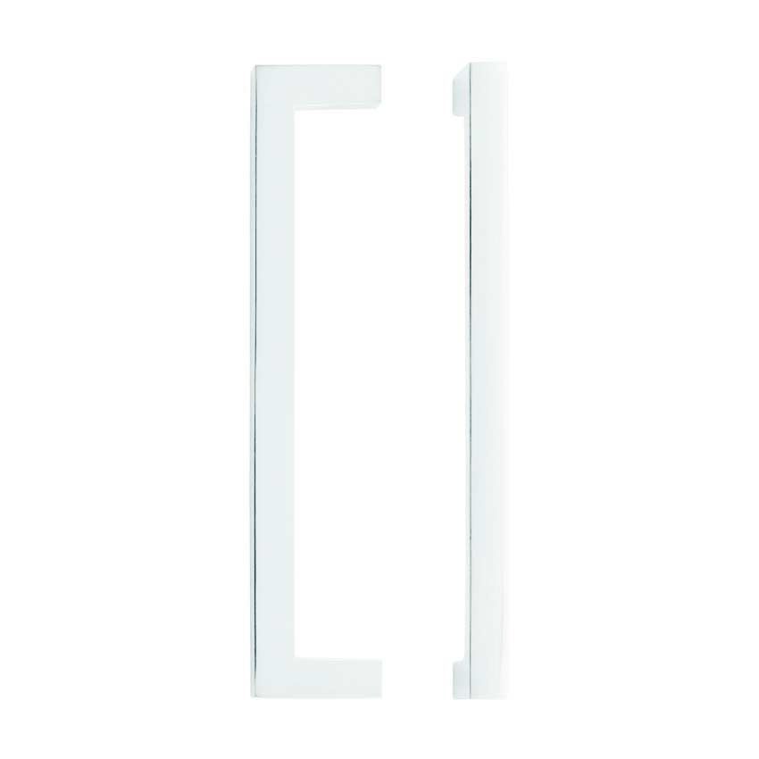 Polished Chrome Square Block Cabinet Handle - TDFPS-CP