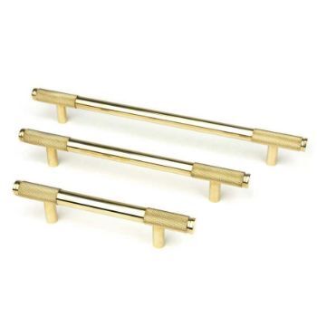 Polished Brass Half Brompton Pull Handle - 46864
