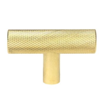 Polished Brass Brompton T-Bar Cupboard Handle - 50568