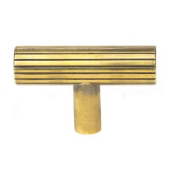 Aged Brass Judd T-Bar Cupboard Handle - 50581 