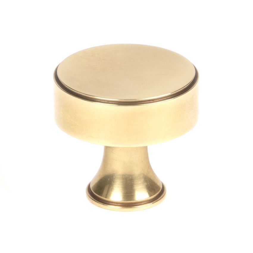 Scully Cabinet Knob in Aged Brass - 50498
