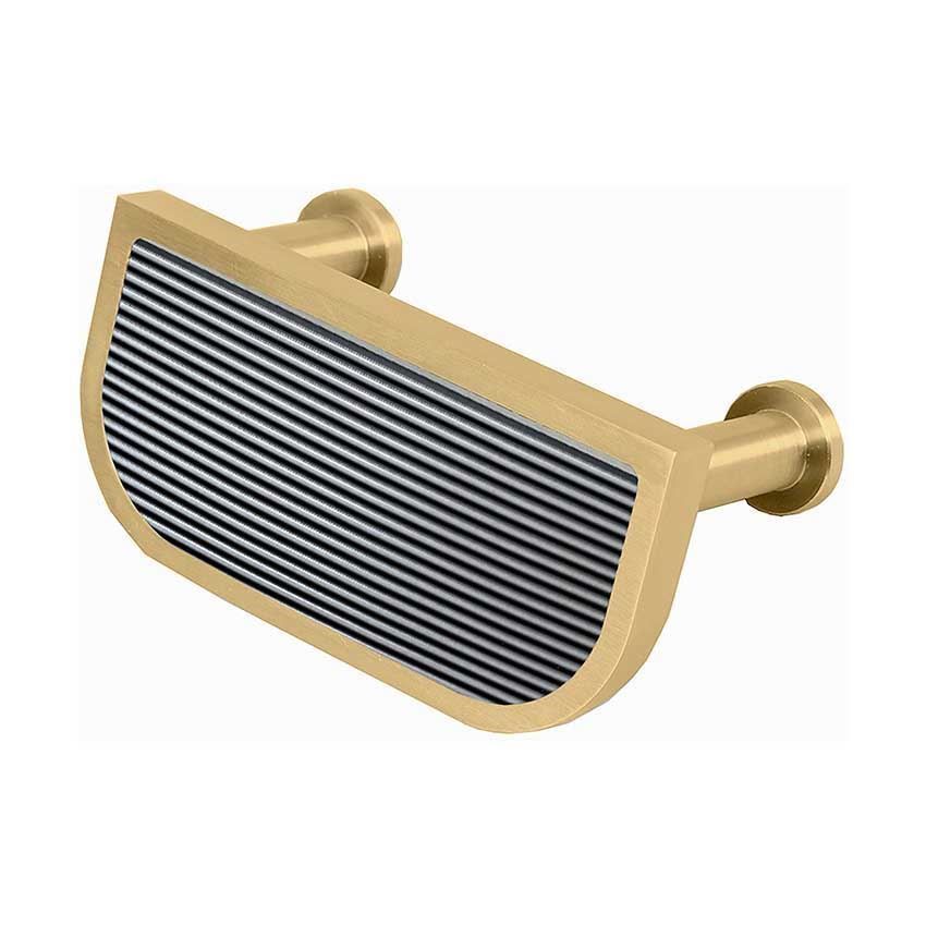 Immix Reeded Antique Gold Cabinet Cup Pull Handles - IMX2007-G