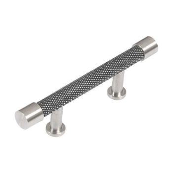 Immix Knurled Stainless Steel Cabinet Pull Handle 64mm Centres - IMX1001-S