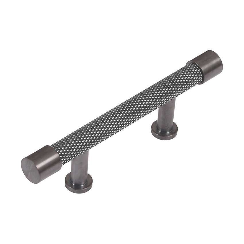 Immix Knurled Graphite Cabinet Pull Handle 64mm centres - IMX1001-GR