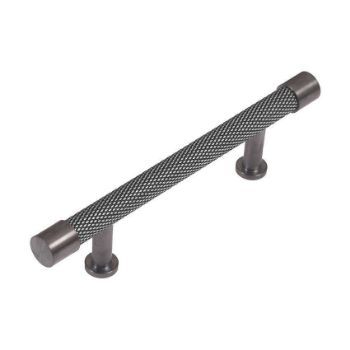 Immix Knurled Graphite Cabinet Pull Handle 96mm centres- IMX1001-GR