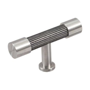 Immix Reeded Stainless Steel Cabinet T Pull Door Knob - IMX2005-S