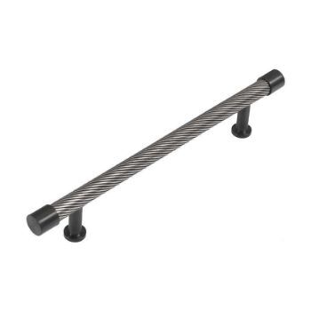 Immix Spiral True Black Cabinet Pull Handle 160mm centres IMX3004-B