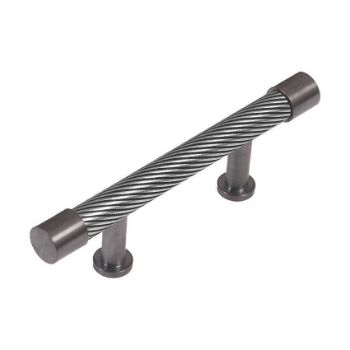 Immix Spiral Graphite Cabinet Pull Handle 64mm centres- IMX3001-GR