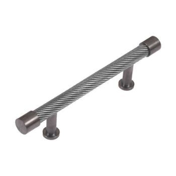 Immix Spiral Graphite Cabinet Pull Handle 96mm centres- IMX3002-GR