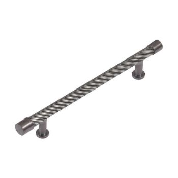 Immix Spiral Graphite Cabinet Pull Handle 160mm centres- IMX3004-GR