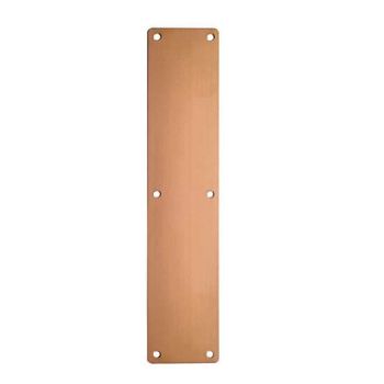 Stainless steel powder coated push finger plate in PVD bronze - ZAS32RB-PVDBZ