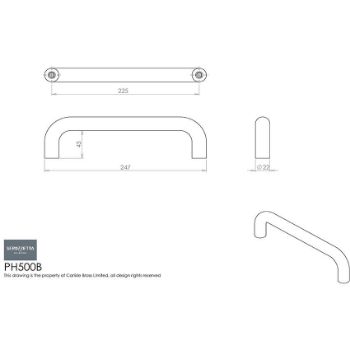Picture of DDA Compliant D Pull Handle - PH500BCP