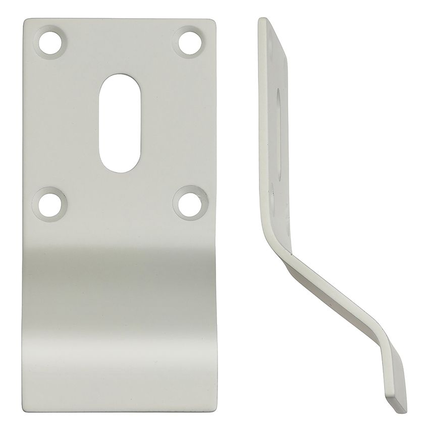 Standard Key Door Pull in an Powder Coat White - ZAS20-PCW