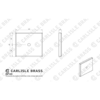 Picture of Cabinet Hardware Backplate BP40CP