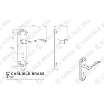 Picture of Madrid Lock Handle - DL190