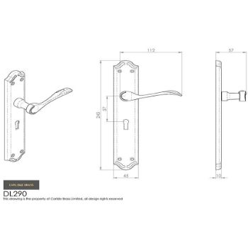 Picture of Madrid Lock Handle - DL290CP