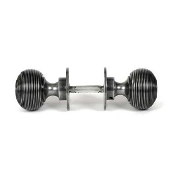 Picture of Pewter Heavy Beehive Mortice/Rim Knob Set - 46403