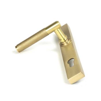 Picture of Satin Brass Brompton Slimline Lever Espag Lock Set - 50841