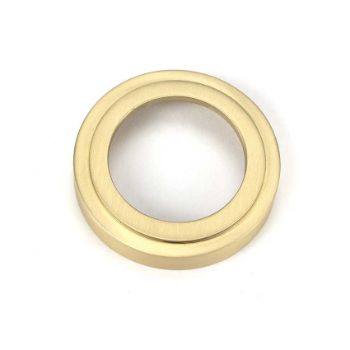 Picture of Satin Brass Round Escutcheon (Art Deco) - 50873