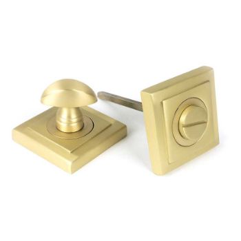 Picture of Satin Brass Thumbturn Set (Square) - 50883