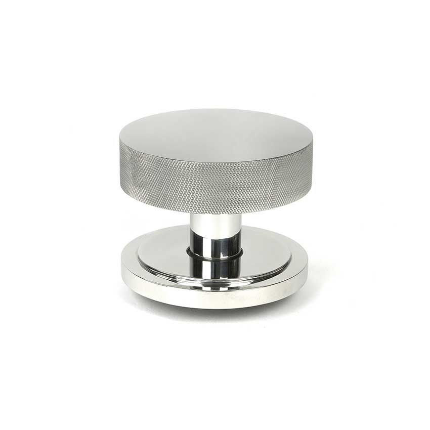 Picture of Polished Marine Stainless Steel (316) Brompton Centre Door Knob (Art Deco) - 46767