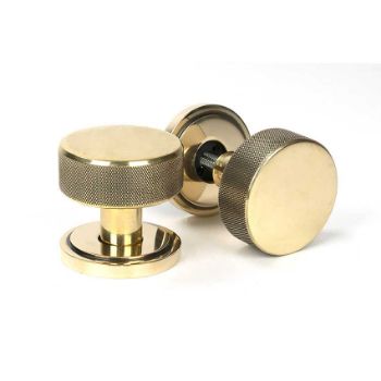 Picture of Aged Brass Brompton Mortice/Rim Knob Set (Art Deco) - 46775